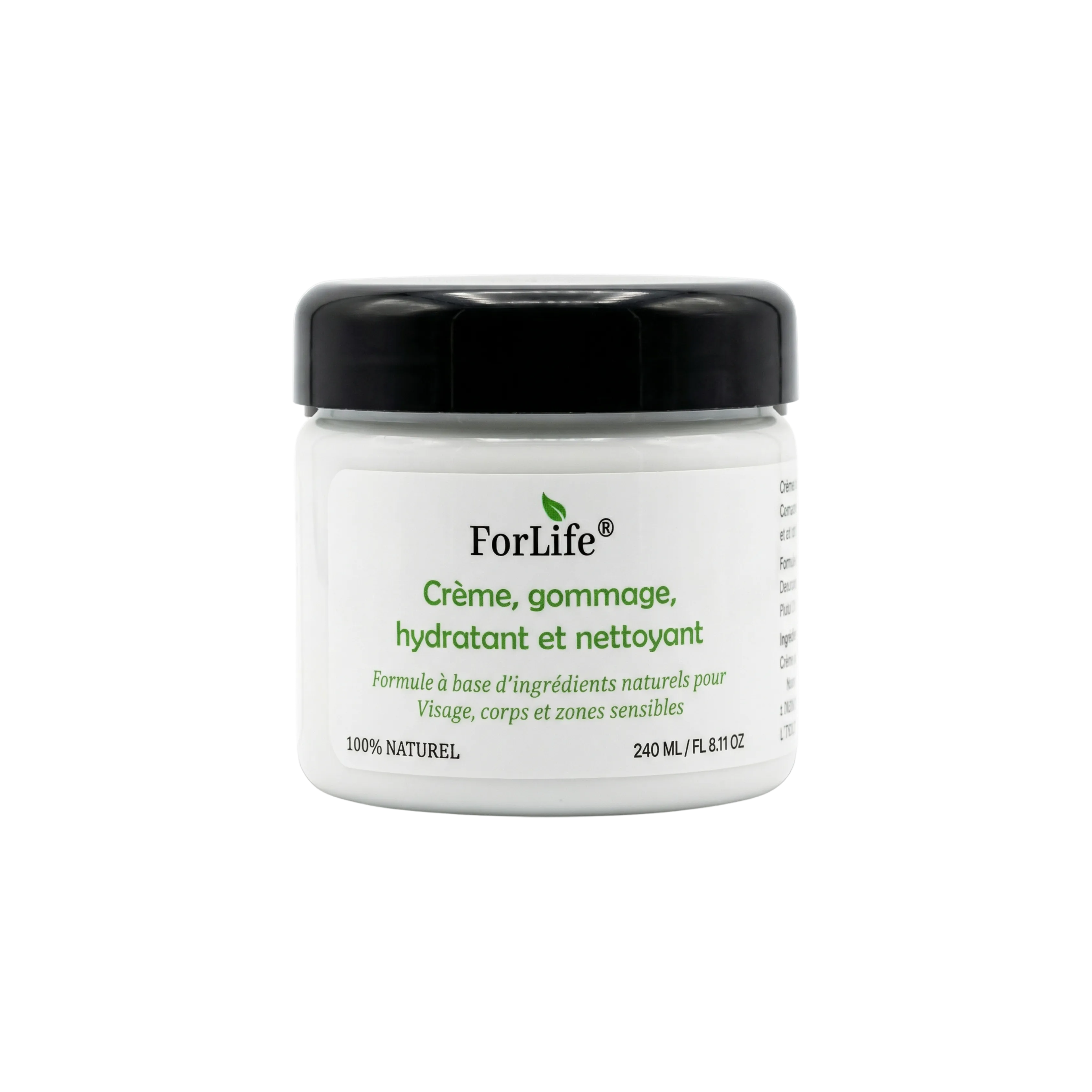GOMMAGE CRÈME HYDRATANTE & NETTOYANTE MORINGA & NOIX de COCO– 240 ML