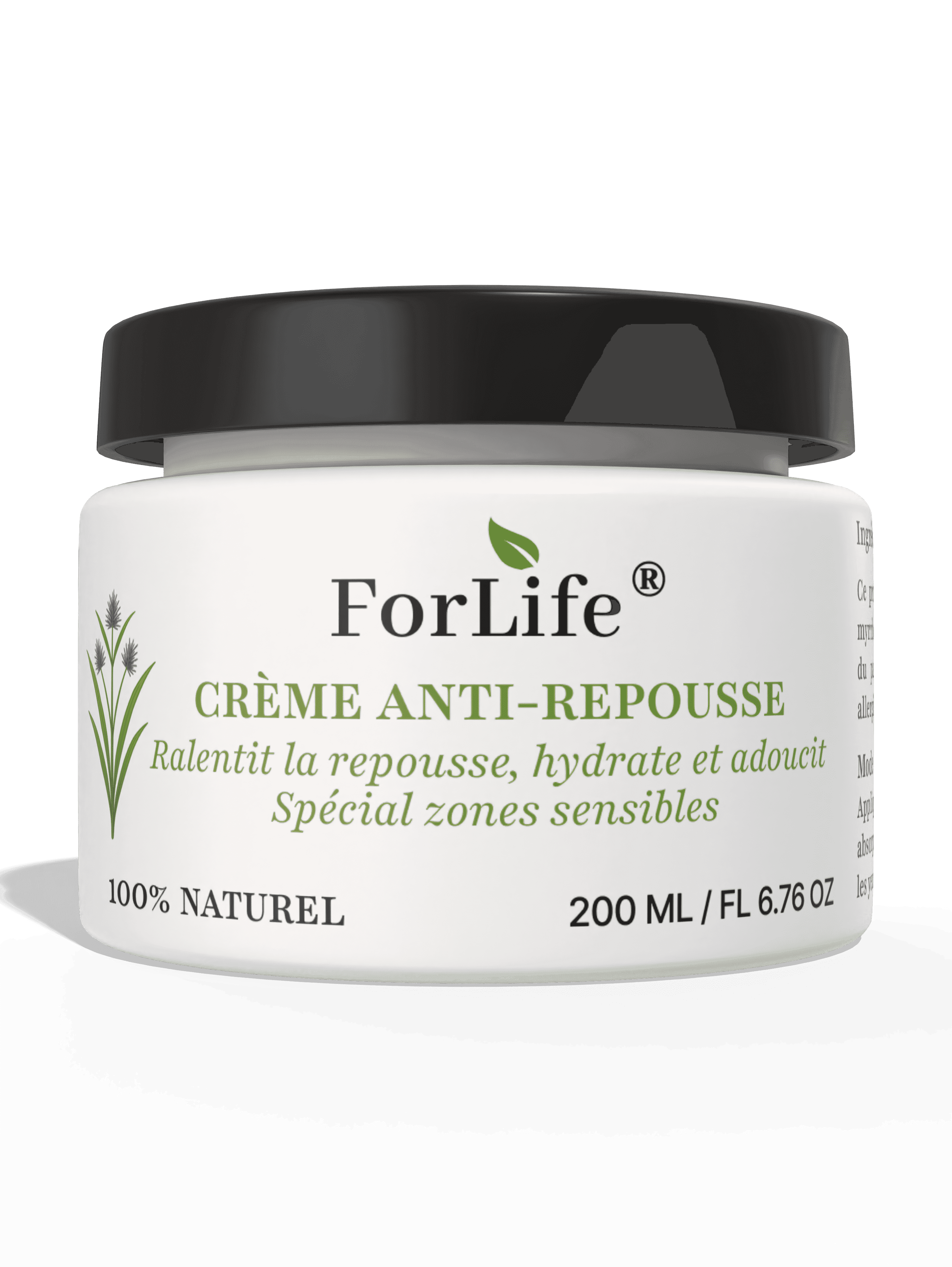 Crème Anti-Repousse 200ml – 100% Naturel